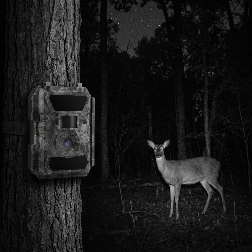 SENTINEL GPS infrared night vision capture of deer
