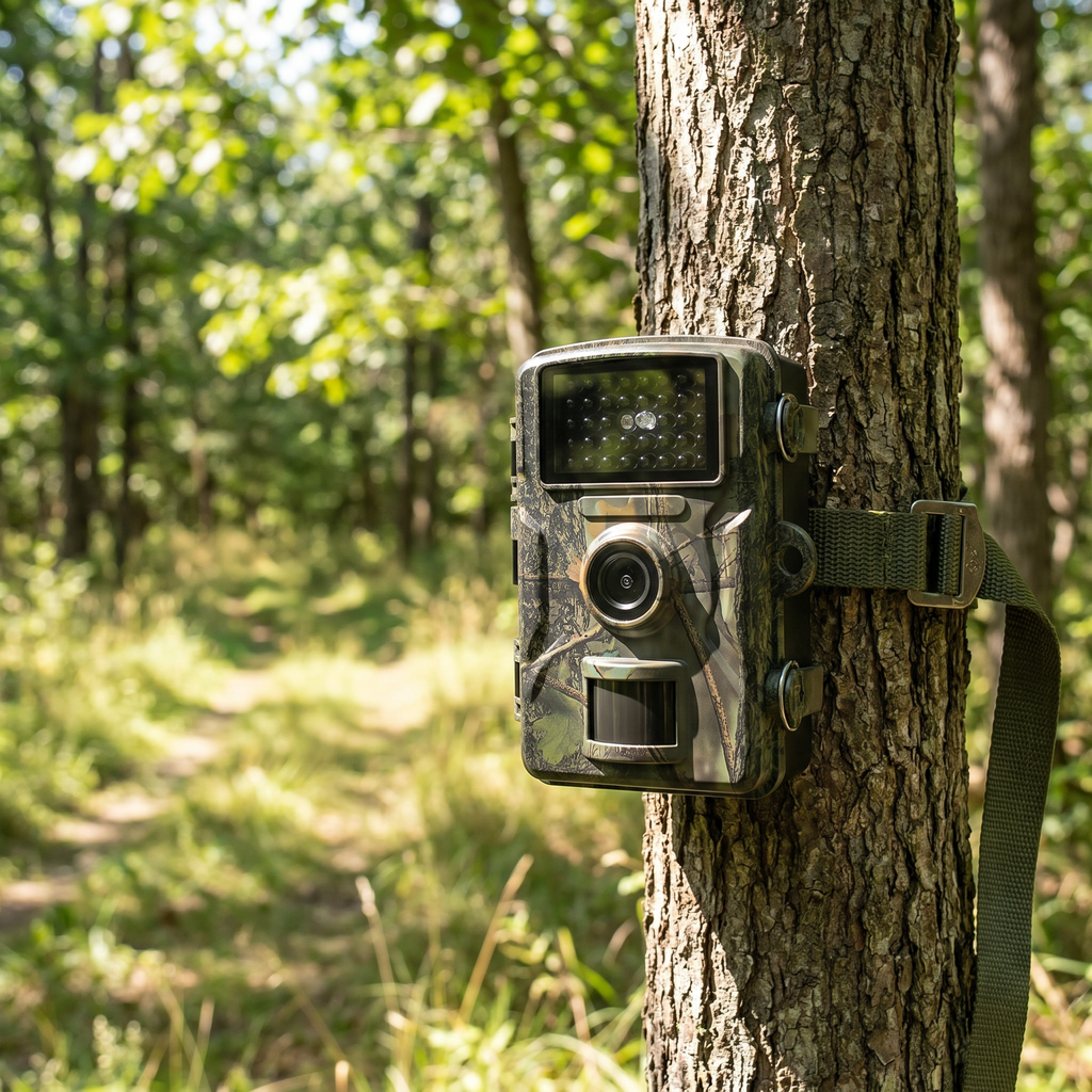 SENTINEL LITE fixée sur un arbre en forêt
