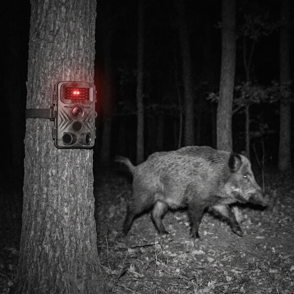 SENTINEL PRO infrared night vision capture of wild boar